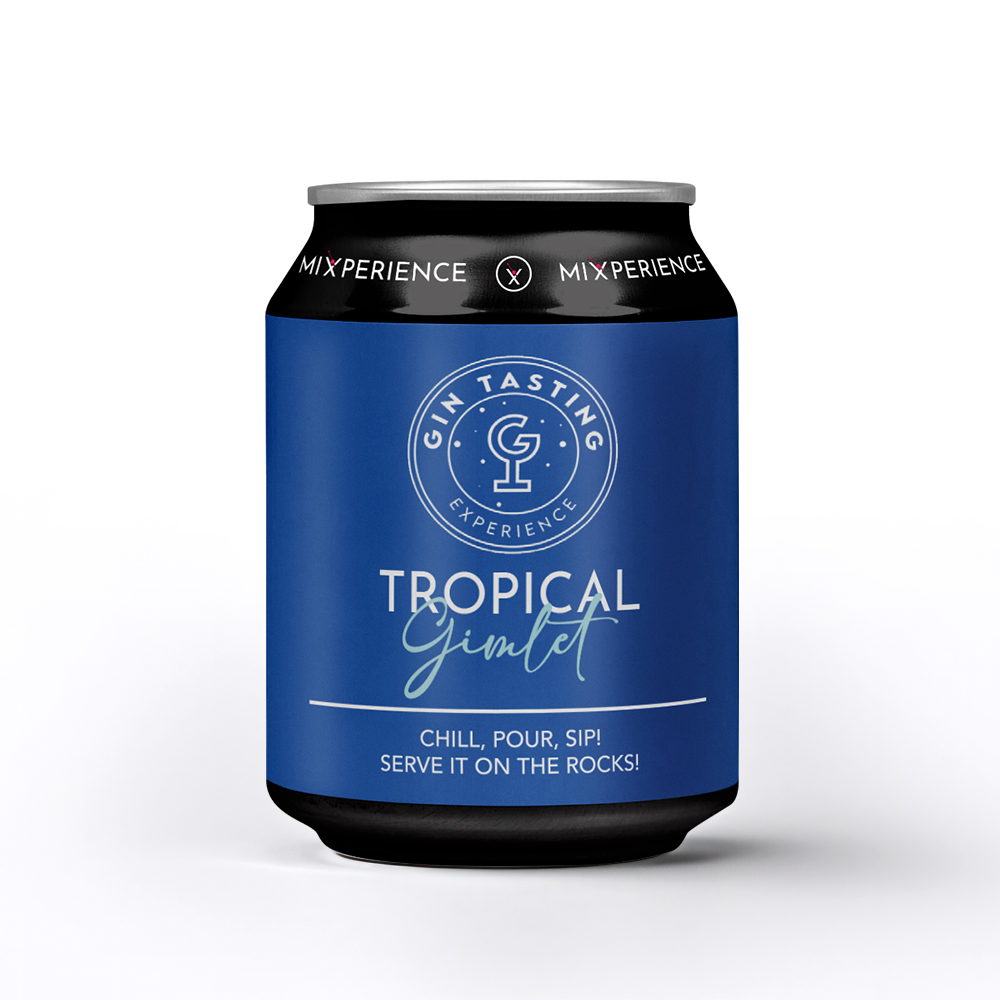 Gintasting - Tropical gimlet cocktail